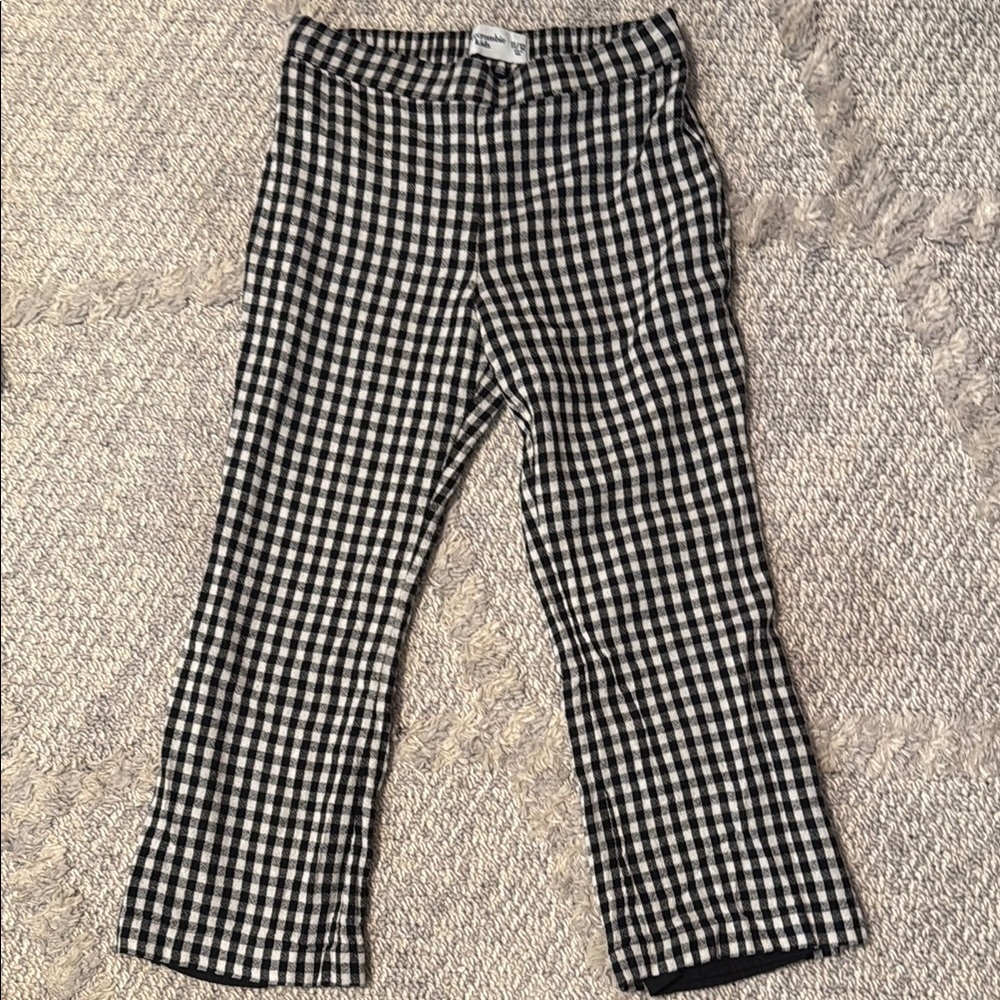 Abercrombie Kids Cropped Gingham Pul On Pants